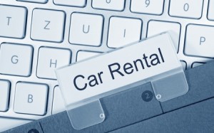 Picture of car rental insurance agreement