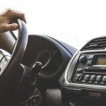 Interior view of a Toyota vehicle